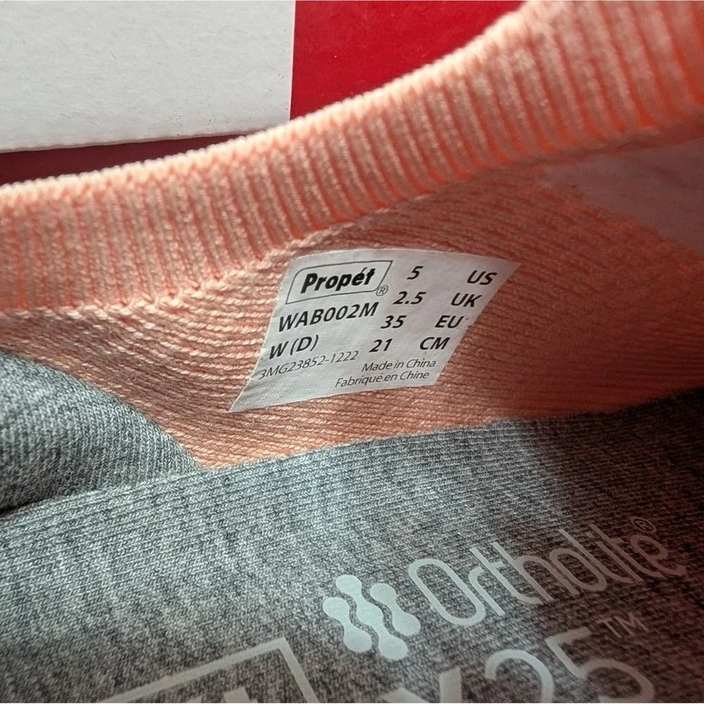 Propet Pink B10 Unite Women's Knit Ortholite Comfort Casual Sneaker Size 5 W(D)